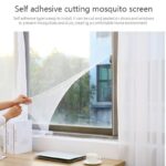 Self-adhesive mosquito net for windows with velcro